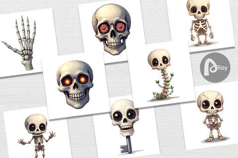 Digital Paper Bone Motifs Digital Pattern artnoy 