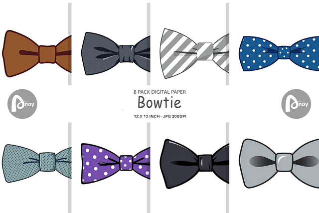 Digital Paper Bowtie Digital Pattern artnoy 