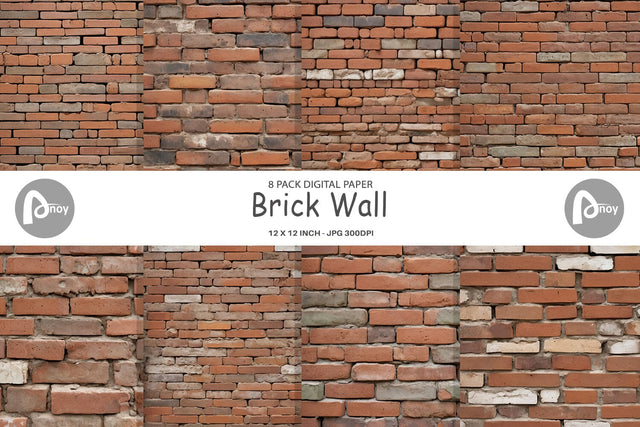 Digital Paper Brick Wall Digital Pattern artnoy 