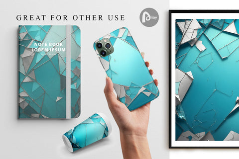 Digital Paper Broken Glass Patterns Digital Pattern artnoy 