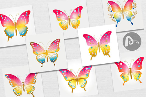 Digital Paper Butterfly Digital Pattern artnoy 