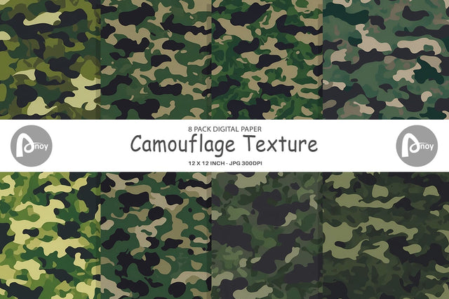 Digital Paper Camouflage Texture Digital Pattern artnoy 