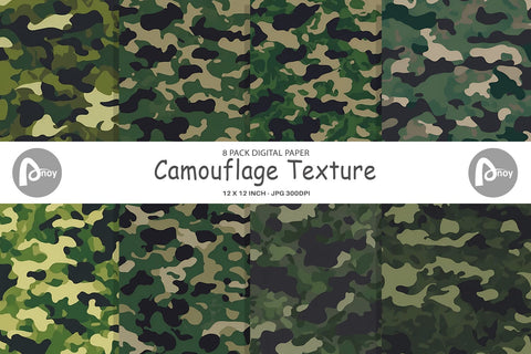 Digital Paper Camouflage Texture Digital Pattern artnoy 