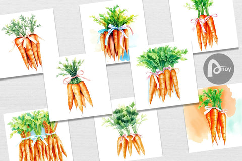 Digital Paper Carrot Digital Pattern artnoy 