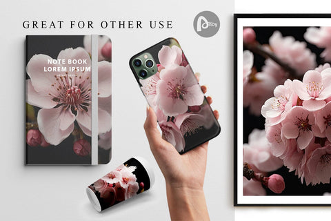 Digital Paper Cherry Blossom Digital Pattern artnoy 