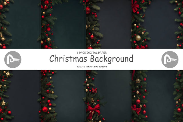 Digital Paper Christmas Background Digital Pattern artnoy 