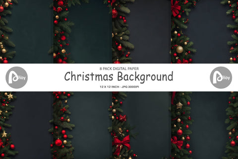 Digital Paper Christmas Background Digital Pattern artnoy 