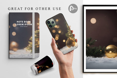 Digital Paper Christmas Bokeh Digital Pattern artnoy 