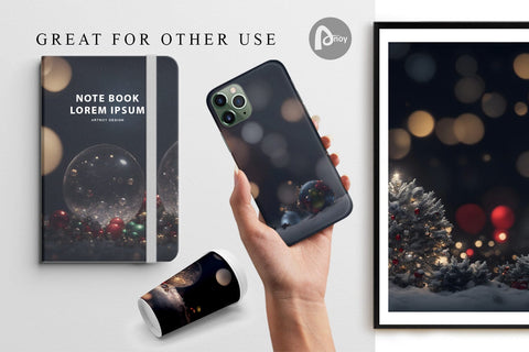 Digital Paper Christmas Bokeh Digital Pattern artnoy 