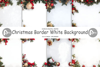 Digital Paper Christmas Border Digital Pattern artnoy 