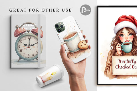 Digital Paper Christmas Burnout Digital Pattern artnoy 