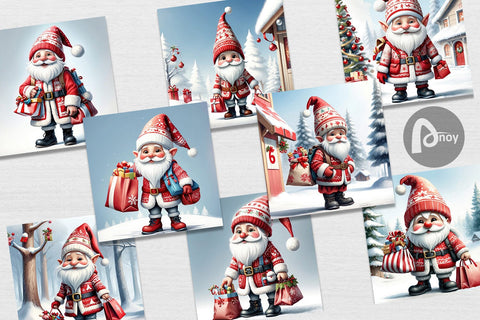 Digital Paper Christmas Elf Digital Pattern artnoy 