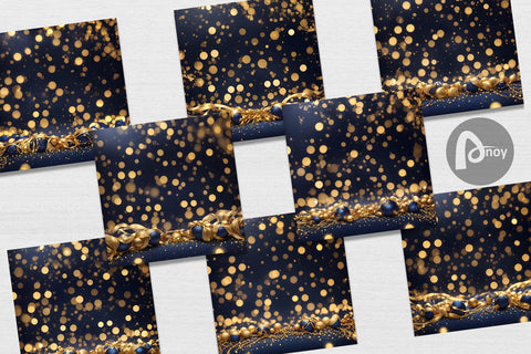 Digital Paper Christmas Gold Particles Digital Pattern artnoy 