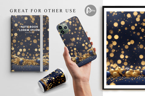 Digital Paper Christmas Gold Particles Digital Pattern artnoy 