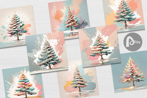Digital Paper Christmas Tree Digital Pattern artnoy 