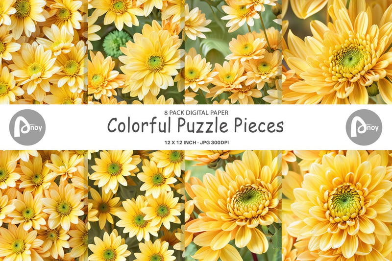 Digital Paper Chrysanthemum Pattern Digital Pattern artnoy 