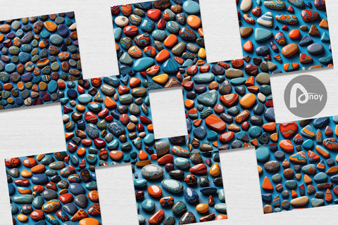 Digital Paper Collection Pattern Stones Digital Pattern artnoy 