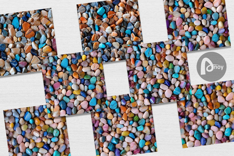 Digital Paper Colorful Stone Pattern - So Fontsy