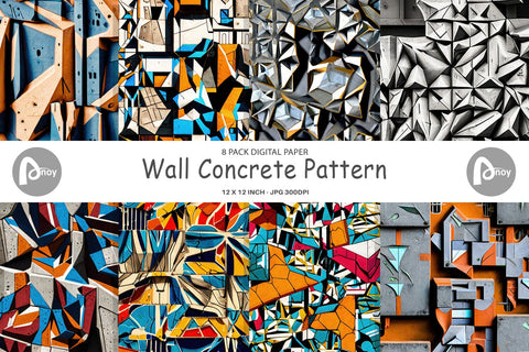 Digital Paper Concrete Wall Pattern Digital Pattern artnoy 