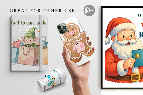 Digital Paper Consumerism Satire Digital Pattern artnoy 