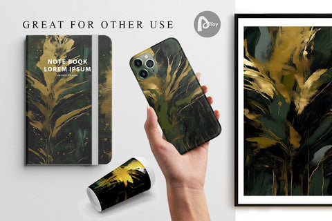 Digital Paper Contemporary Art Dark Digital Pattern artnoy 