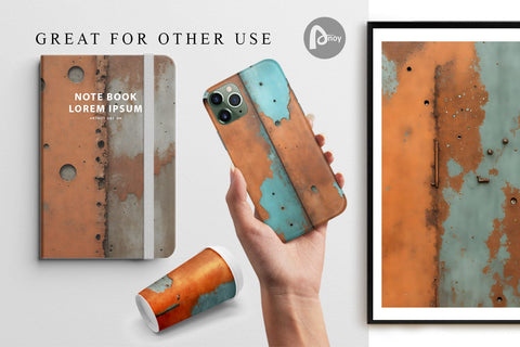 Digital Paper Corroded Metal Rust Sublimation artnoy 