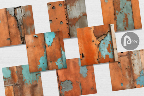 Digital Paper Corroded Metal Rust Sublimation artnoy 