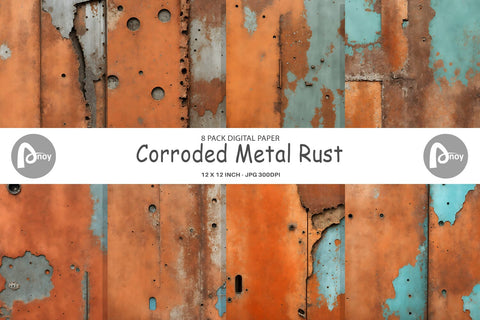 Digital Paper Corroded Metal Rust Sublimation artnoy 