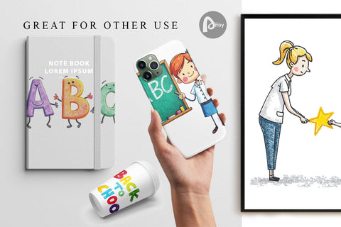 Digital Paper Crayon Adventures Digital Pattern artnoy 