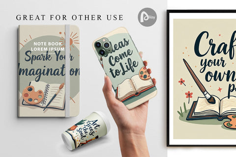 Digital Paper Creative Pursuit Quotes Digital Pattern artnoy 