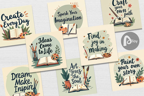 Digital Paper Creative Pursuit Quotes Digital Pattern artnoy 