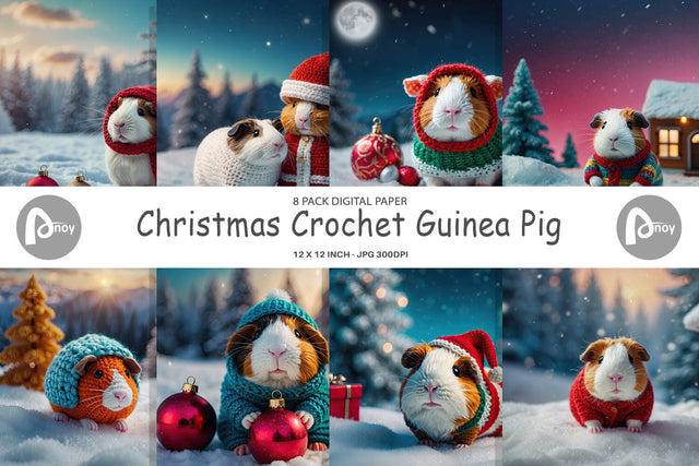 Digital Paper Crochet Guinea Pig Digital Pattern artnoy 