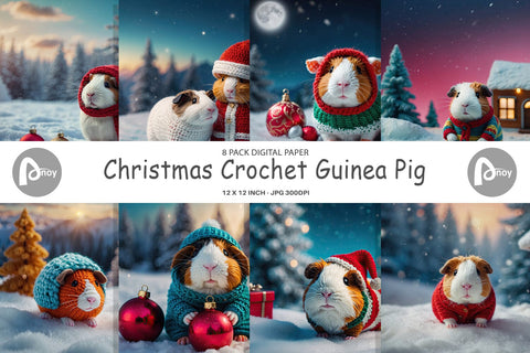 Digital Paper Crochet Guinea Pig Digital Pattern artnoy 
