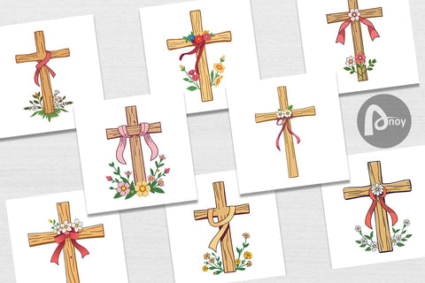 Digital Paper Cross Digital Pattern artnoy 