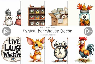 Digital Paper Cynical Farmhouse Decor Digital Pattern artnoy 