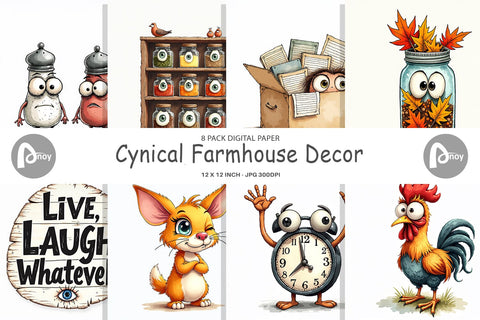Digital Paper Cynical Farmhouse Decor Digital Pattern artnoy 