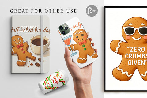Digital Paper Dark Humor Gingerbread Digital Pattern artnoy 