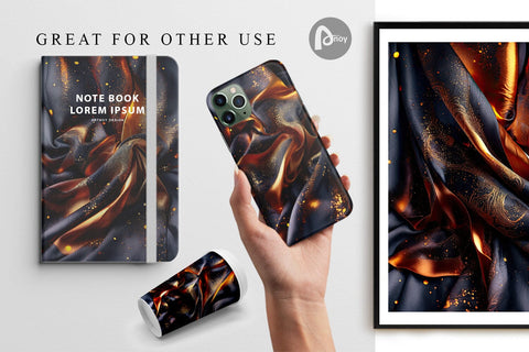 Digital Paper Dark Silk Satin Digital Pattern artnoy 