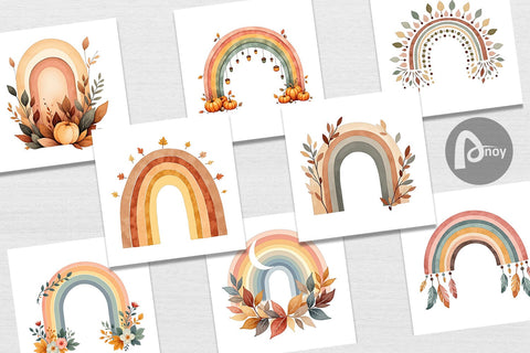 Digital Paper Earthy Boho Fall Digital Pattern artnoy 