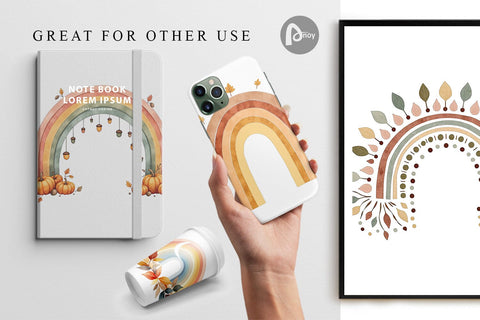 Digital Paper Earthy Boho Fall Digital Pattern artnoy 