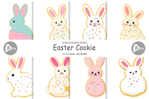 Digital Paper Easter Cookie Digital Pattern artnoy 