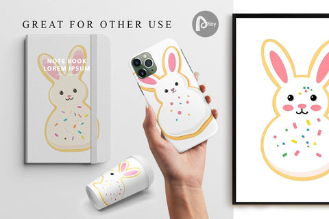 Digital Paper Easter Cookie Digital Pattern artnoy 