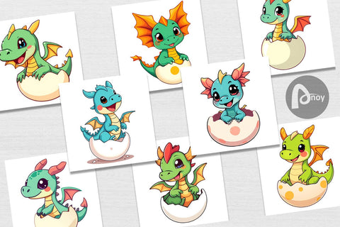 Digital Paper Easter Dragon Digital Pattern artnoy 