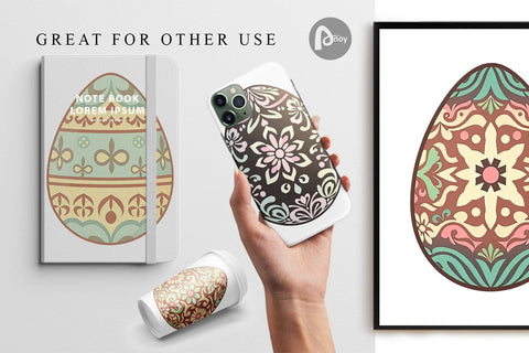 Digital Paper Easter Egg Digital Pattern artnoy 