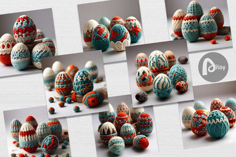 Digital Paper Easter Egg Embroidery Digital Pattern artnoy 