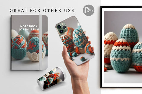 Digital Paper Easter Egg Embroidery Digital Pattern artnoy 