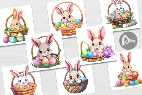 Digital Paper Easter Rabbit Digital Pattern artnoy 