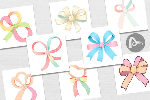 Digital Paper Easter Ribbon Digital Pattern artnoy 