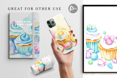 Digital Paper Easter Treats Digital Pattern artnoy 