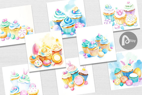 Digital Paper Easter Treats Digital Pattern artnoy 